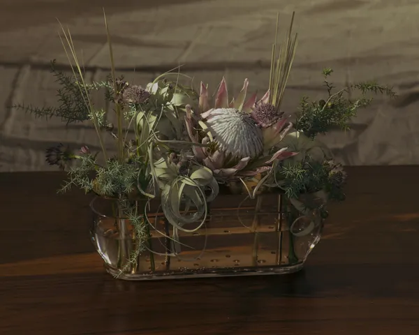 Ikebana Vase Lang Messing