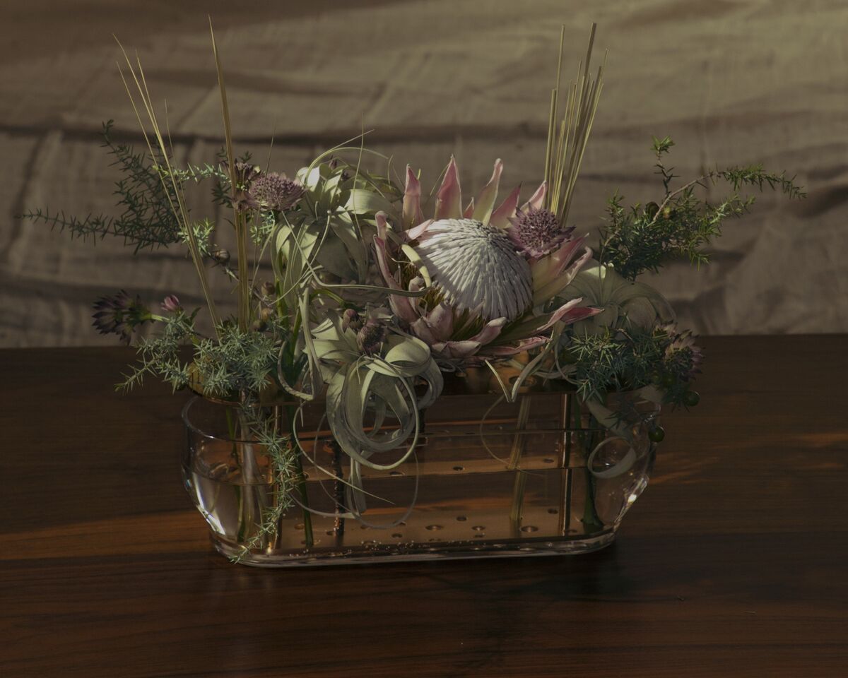 Ikebana Vase Lang Messing