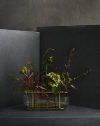Ikebana Vase Lang Messing