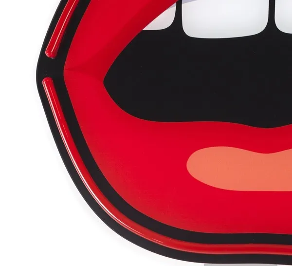 Blow Mouth LED Wall Lamp Red