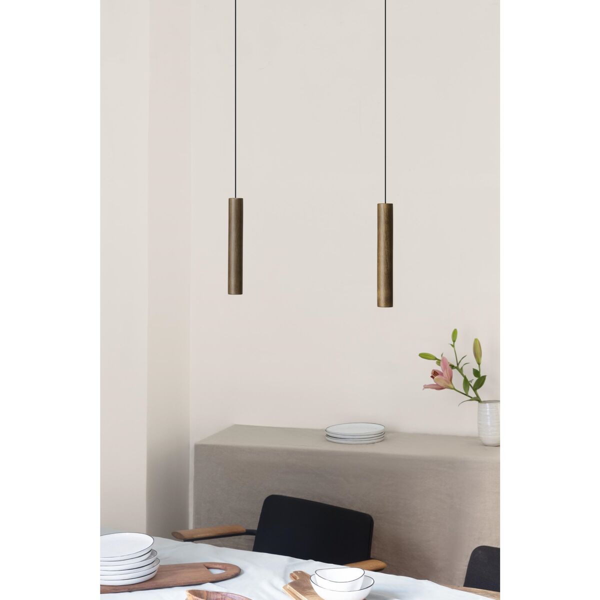 Chimes Pendant Dark Oak