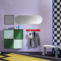 Selection Figure Ovalt Spejl New White
