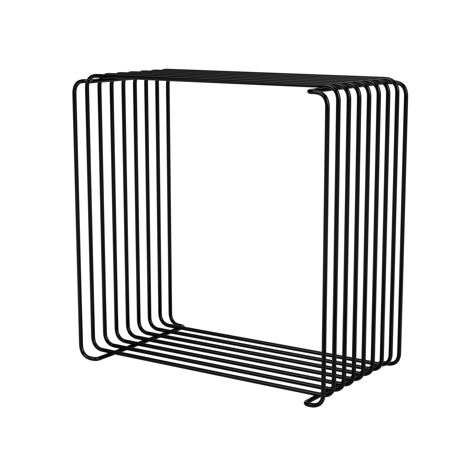Étagère Simple en Fil Métallique Panton 05-Noir 34,8 cm x 18,8 cm