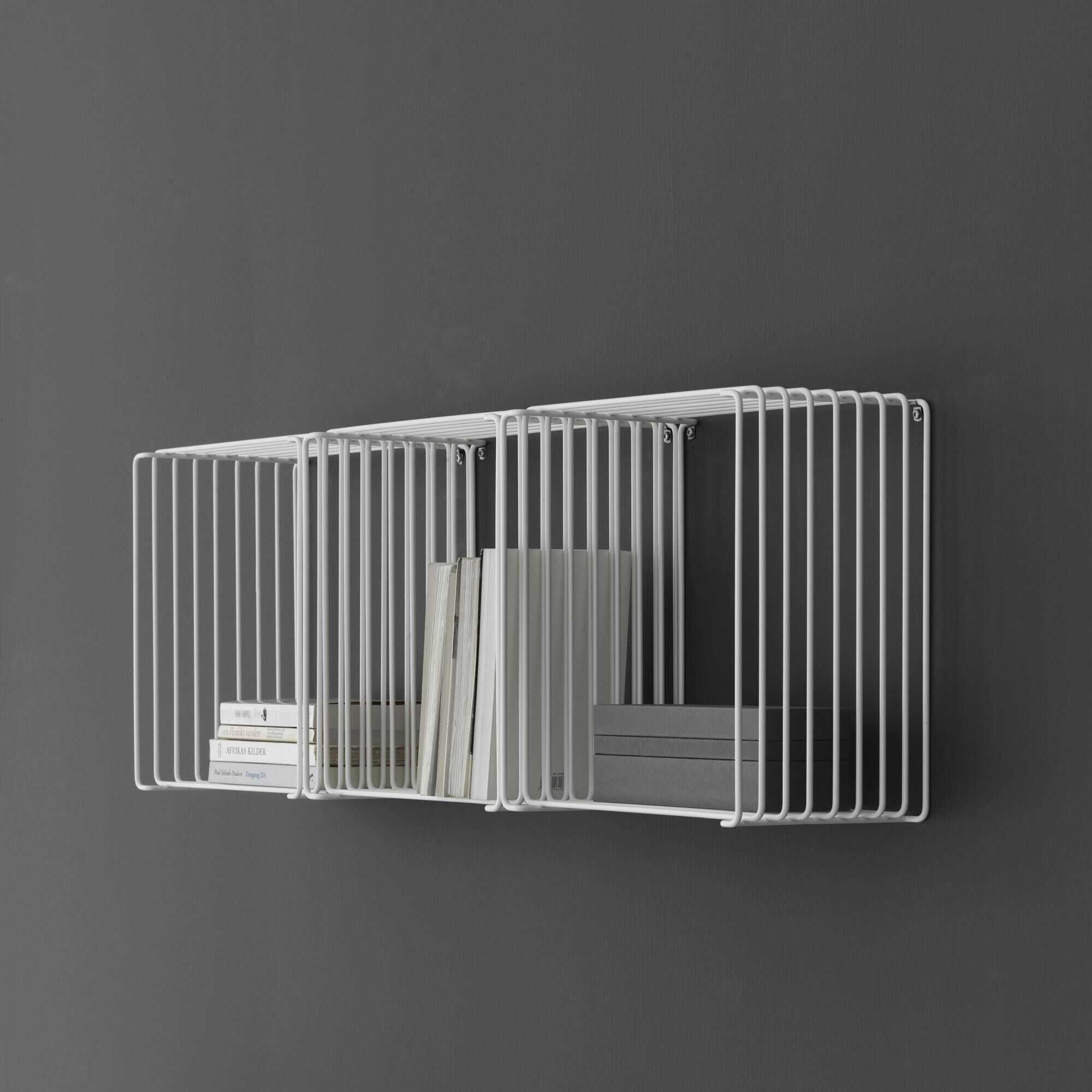 Panton Wire Single Shelf 43-Chrome 34.8 cm x 18.8 cm | AndLight
