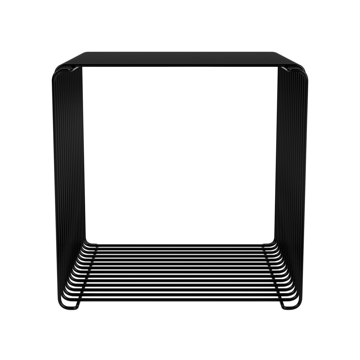 Panton Drahtregal, Einzelablage 05 – Schwarz, 34,8 cm x 34,8 cm