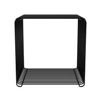 Panton Drahtregal, Einzelablage 05 – Schwarz, 34,8 cm x 34,8 cm
