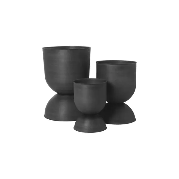 Hourglass Jar Small Black