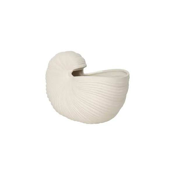 Shell Potte Råhvid