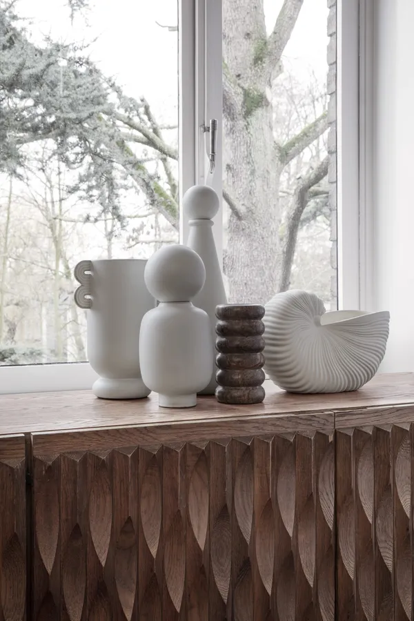 Shell Potte Råhvid