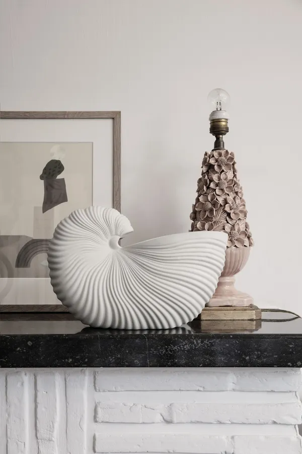 Shell Potte Råhvid