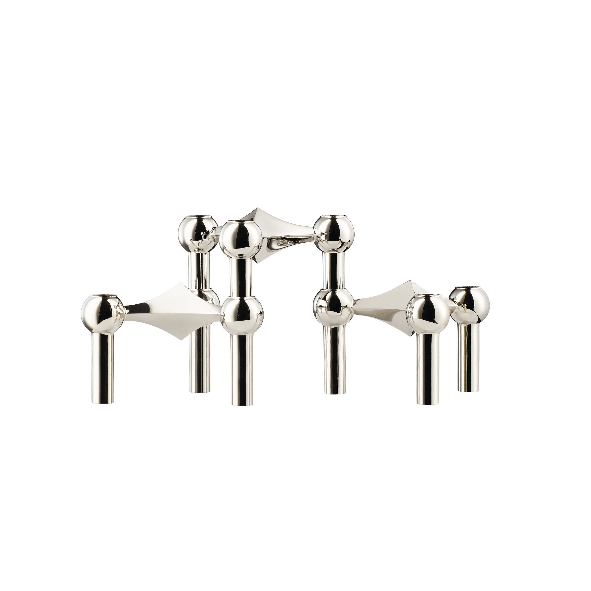Candle Holder Set of 3 Chrome