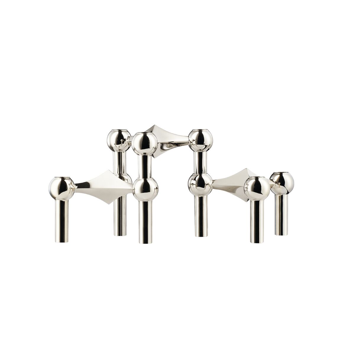 Bougeoir Set de 3 Chrome