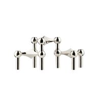 Bougeoir Set de 3 Chrome