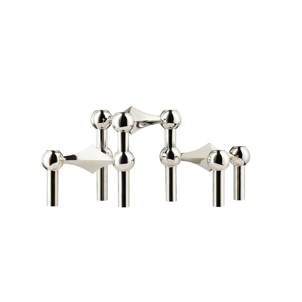 Candle Holder Set of 3 Chrome