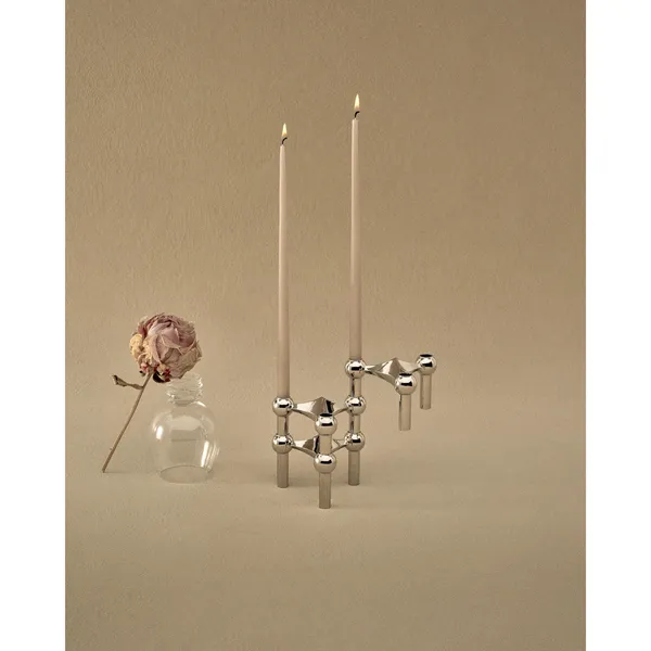 Candle Holder Set of 3 Chrome