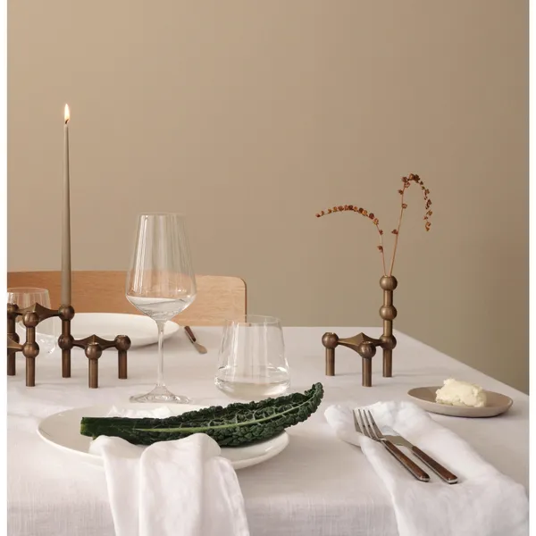 FABRIC Nagel Vase H10 Solid Brass