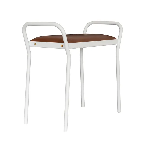 Somebody Hocker Weiß/Cognac