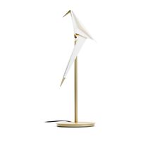 Perch Light Tafellamp Messing/ Wit