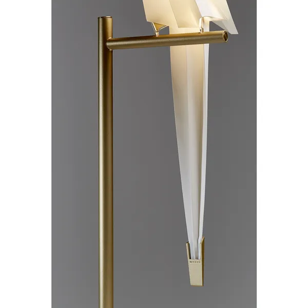Perch Light Tafellamp Messing/ Wit