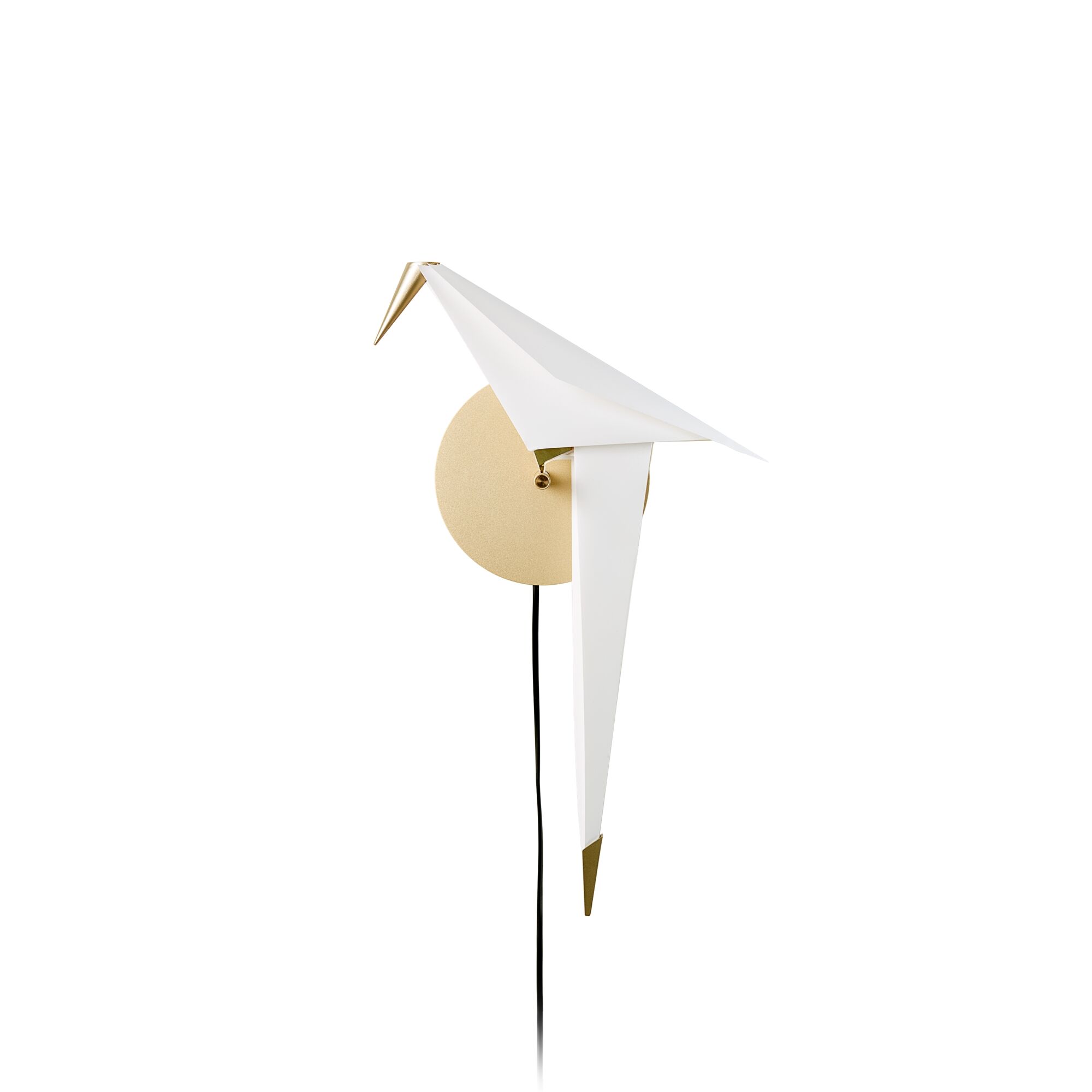 Perch V&auml;gglampa M&auml;ssing/Vit Stor