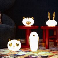 Pet Light Uhuh Tafellamp Mat Wit/ Goud