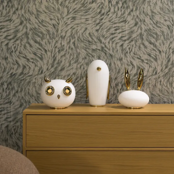 Pet Light Uhuh Tafellamp Mat Wit/ Goud