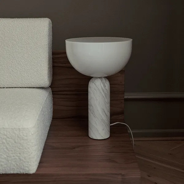 Kizu Table Lamp White Marble Big