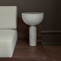 Kizu Table Lamp White Marble Big