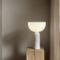 Kizu Table Lamp White Marble Big