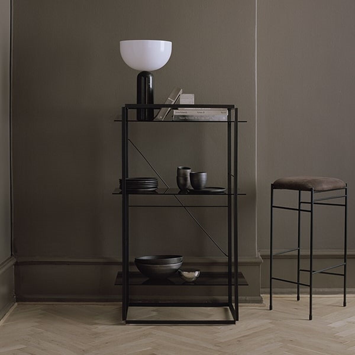 Kizu Table Lamp Black Marble Big