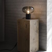 Karl-Johan Lampe à Poser Noir Marquina avec Verre