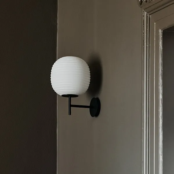 Lantern Væglampe Sort Stel Lille Ø20