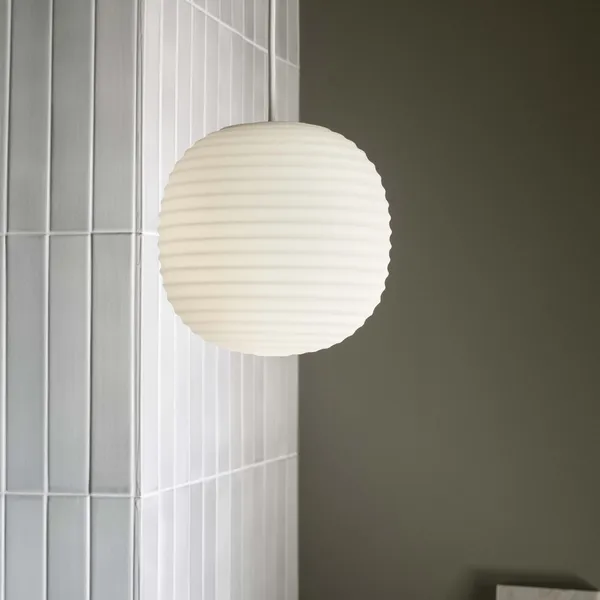 Lantern in Mat Wit Opaal Opaalglas , Klein