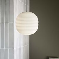 Lantern in Mat Wit Opaal Opaalglas , Klein