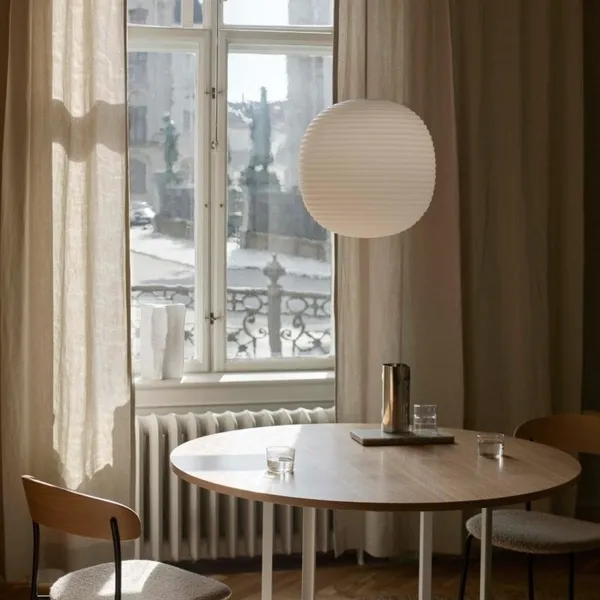 Lantern in Mat Wit Opaal Opaalglas , Klein