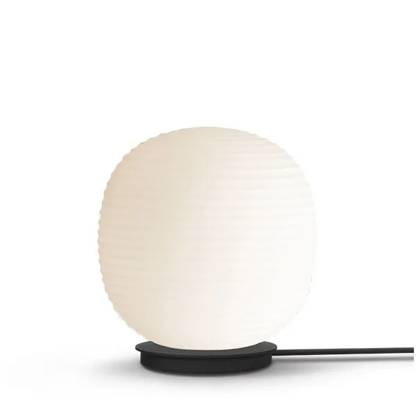 Lantern Globe Table Lamp White Medium