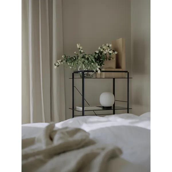 Lantern Globe Table Lamp White Medium