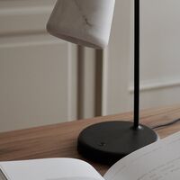 Material Tischlampe Weiß Marmor