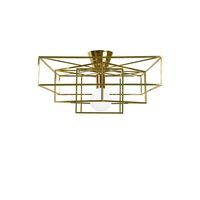 Cube Ceiling Light Brass