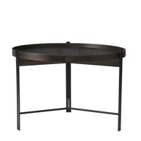 Compose Sofabord Ø70 Røget Egetræ/Sort