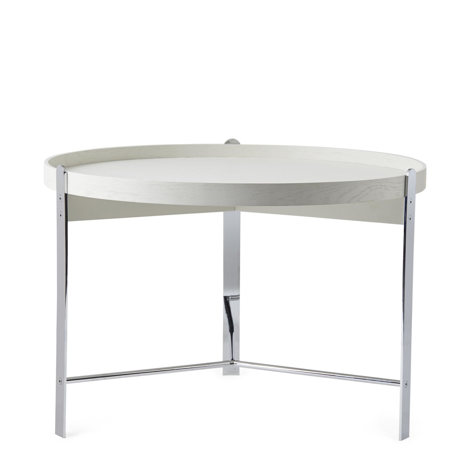 Compose Sofabord 70 Hvid Krom