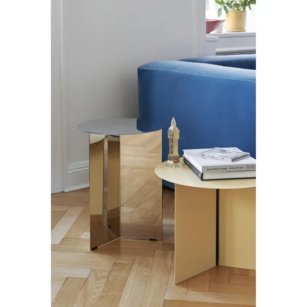 Slit Coffee Table Round Ø45 Light Yellow