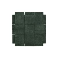 Basket Carpet 180x180 cm Green