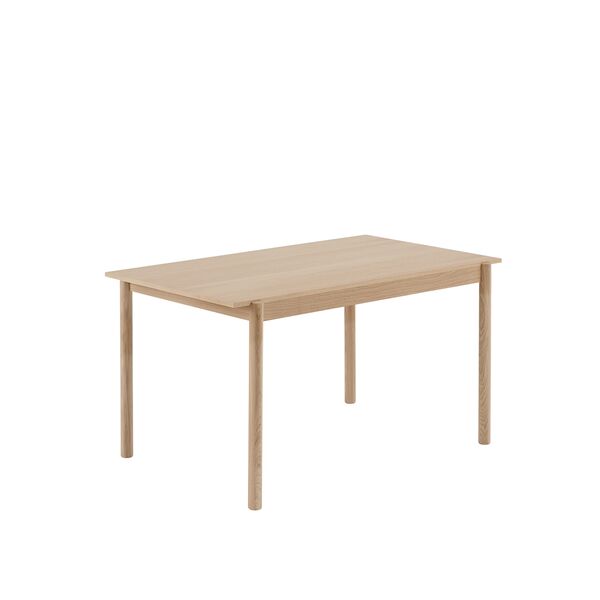Linear Wood Table 140x85 cm Oak