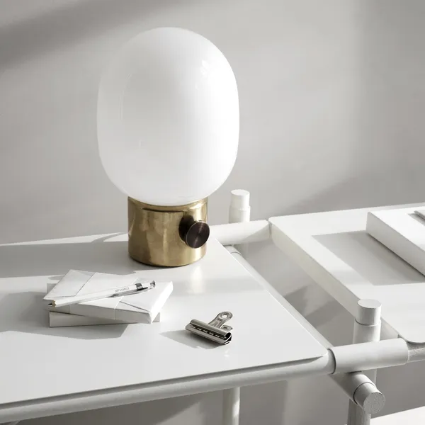 JWDA Lampe à Poser Marbre Blanc