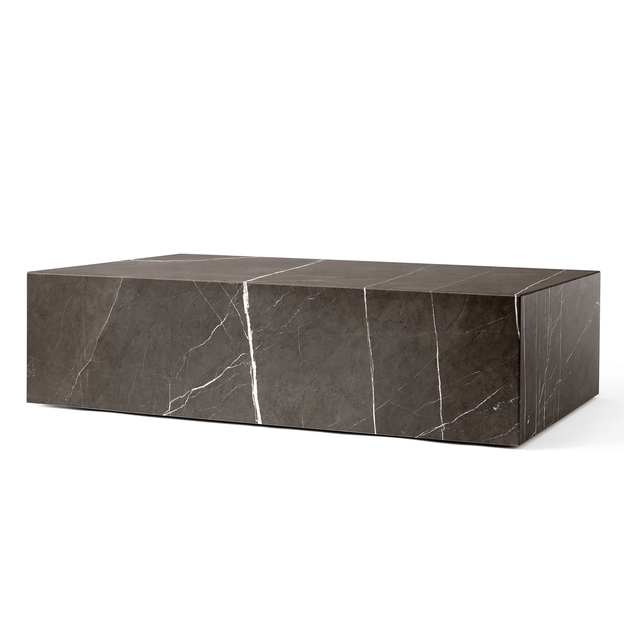 Plinth Sofabord Lav Grå Kendzo Marmor