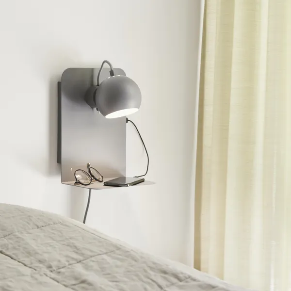 Ball Applique con USB Bianco Opaco