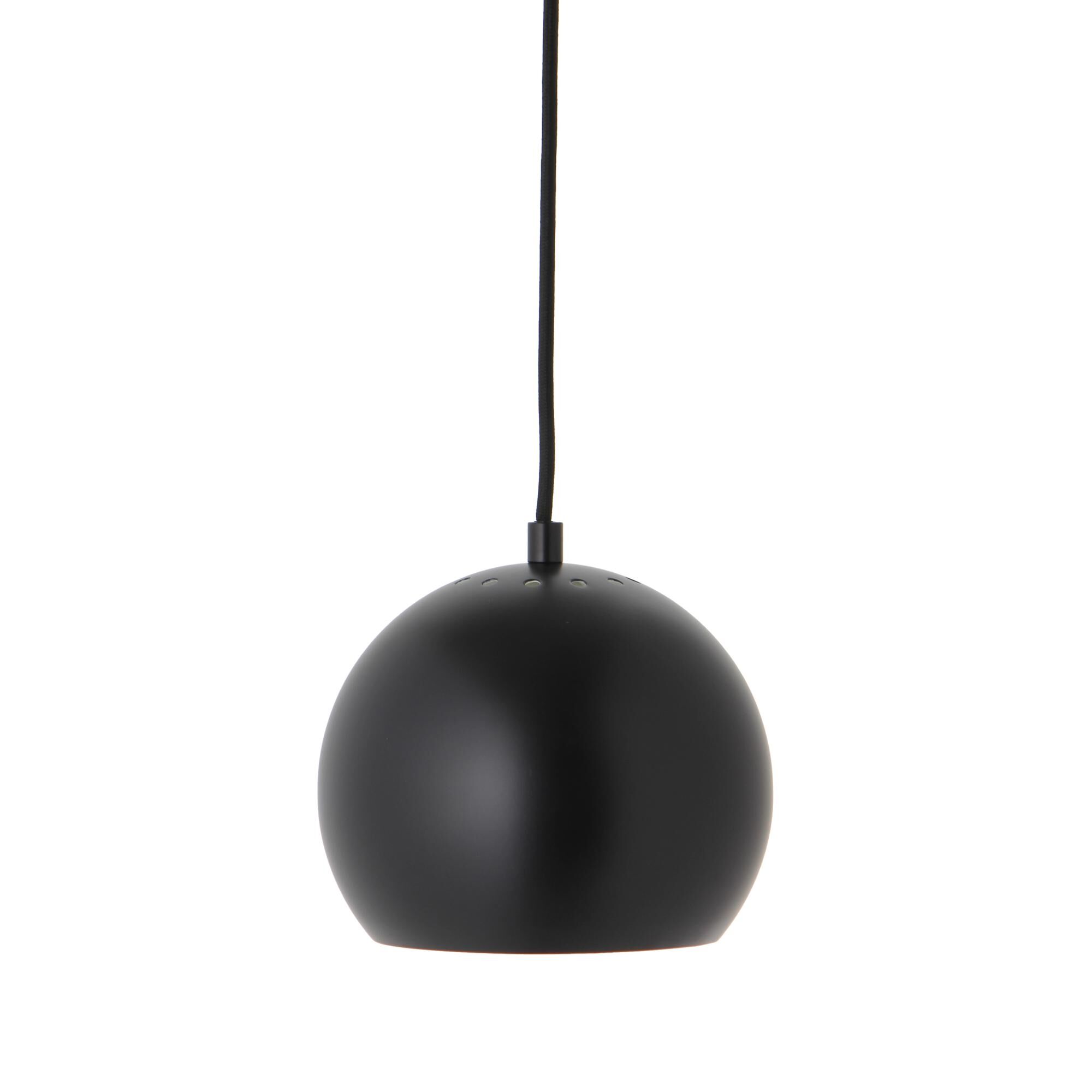 Taklampa &Oslash;18 cm Matt Svart