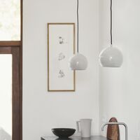 Ball Pendel Ø18 cm Mat Sort
