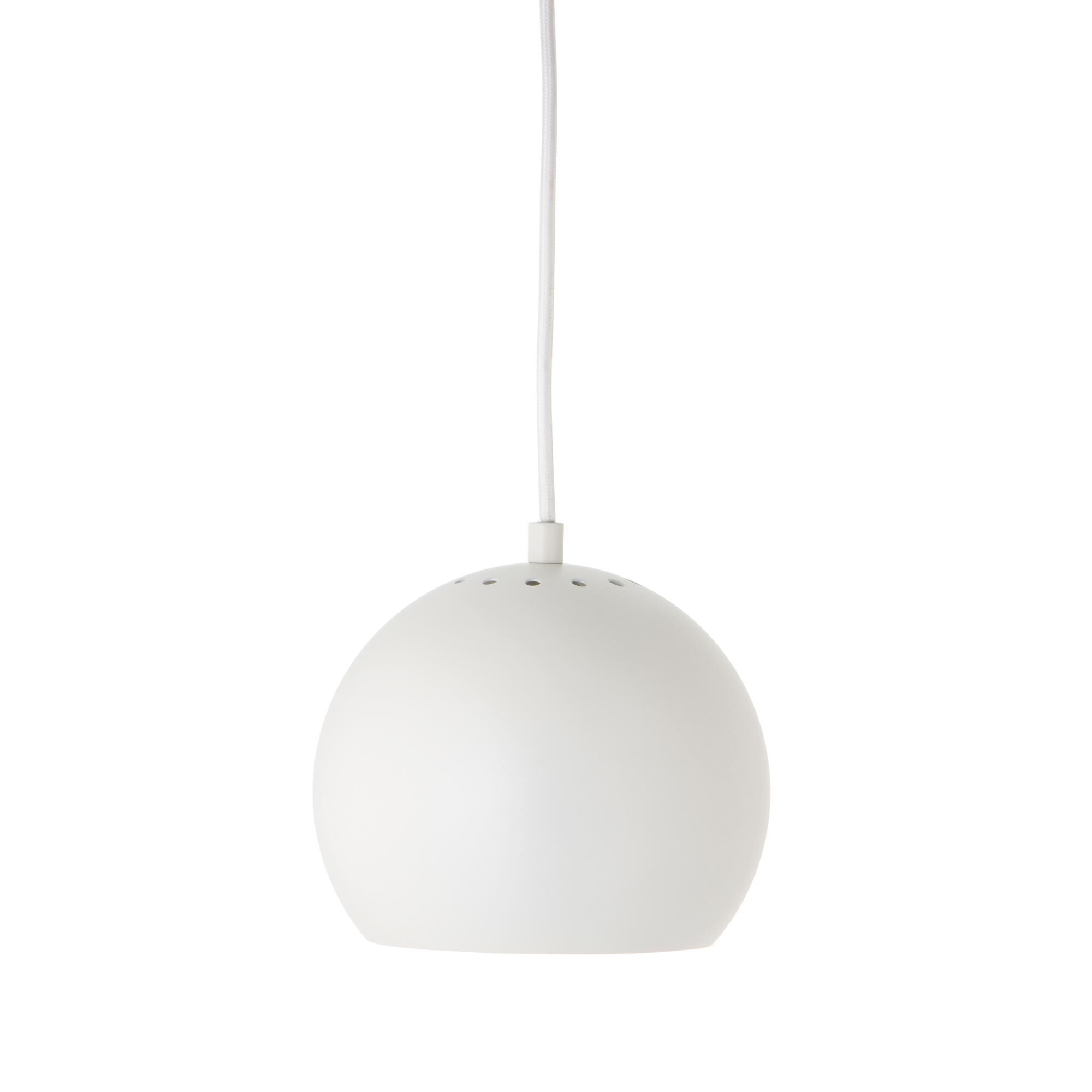 Taklampa &Oslash;18 cm Matt Vit